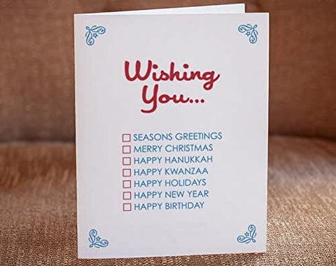 Greeting Card - Wishing You.... (checkboxes)