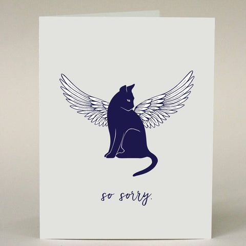 Greeting Card - Pet Sympathy Card - Cat
