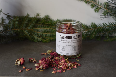 Herbal Facial Steam / Bath Tea - Calming Floral Blend
