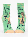 Women's Socks : Long Walks To The Library