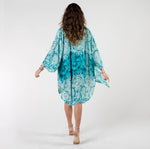 SALE Beach / Pool Cover Up Kimono - Turquoise