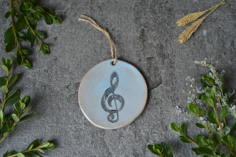 Ceramic Ornament - Music Note