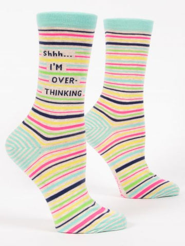 Women's Socks : Shhh, I'm Overthinking