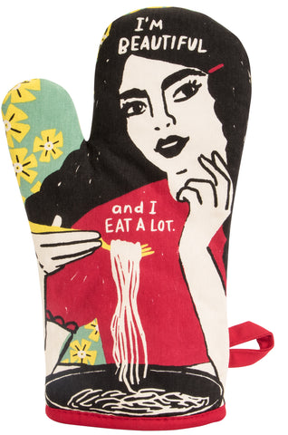 Oven Mitt : I'm Beautiful & I Eat A Lot