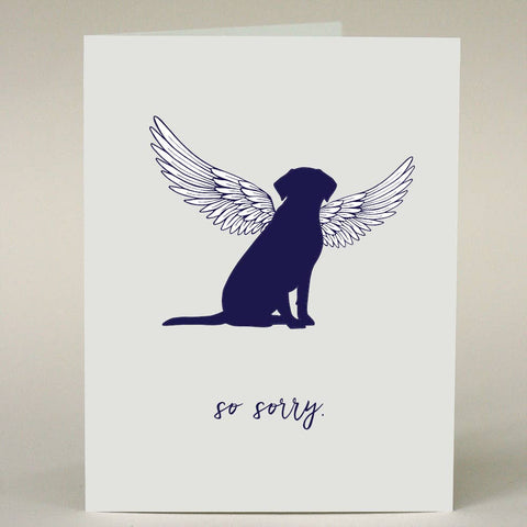 Greeting Card - Pet Sympathy Card - Dog